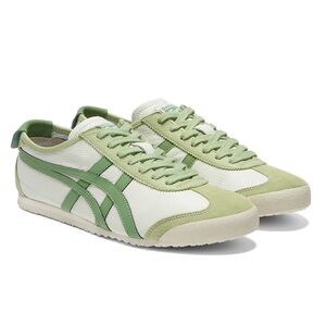 Onitsuka Tiger by Asics Airy Green & White Mexico 66 Sneakers - Women